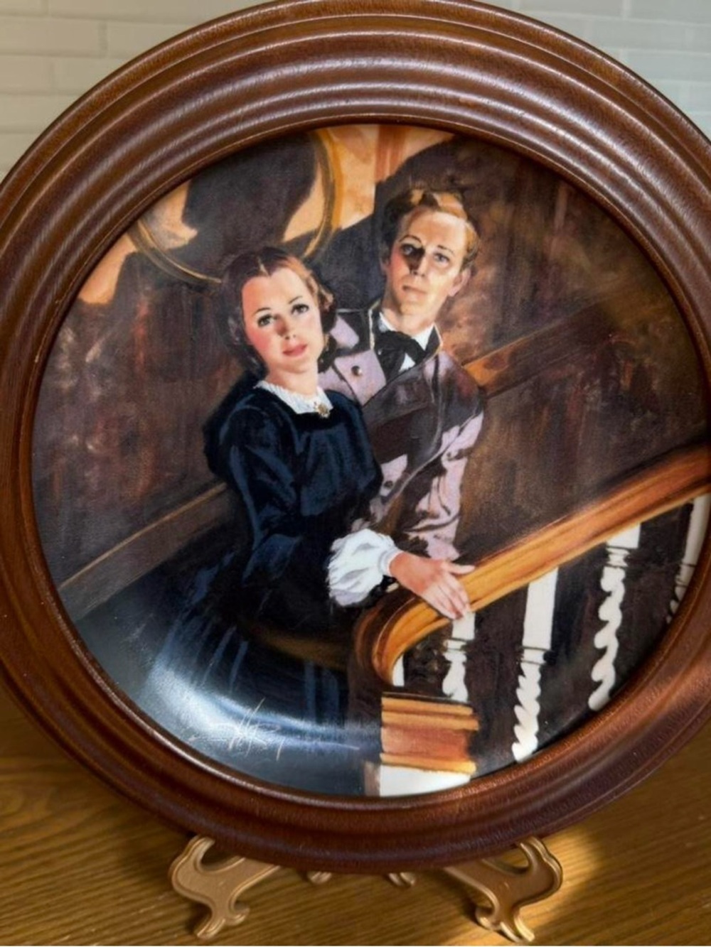 Gone with the Wind Golden Anniversary Decorative Plate “Melanie and Ashley”